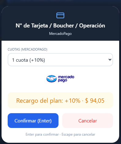 MercadoPago integrado